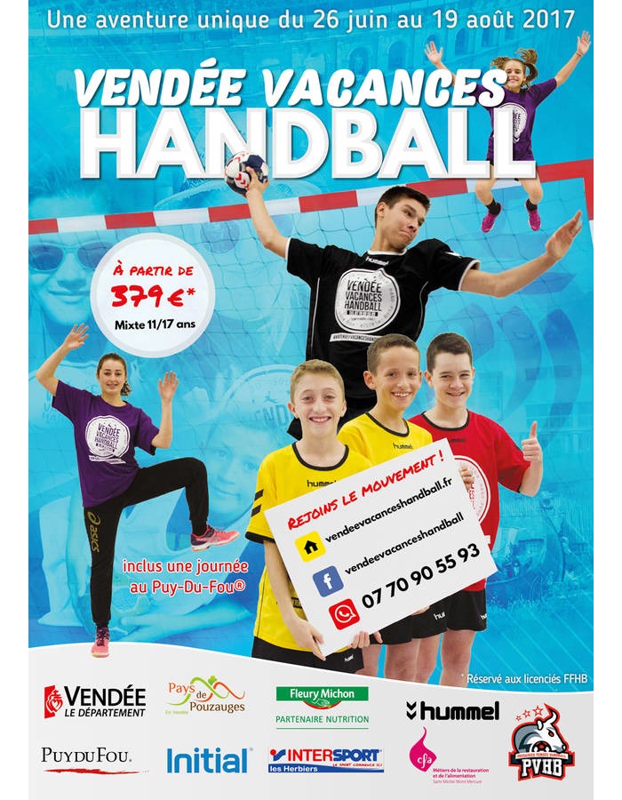 Stage Vendée Vacances Handball